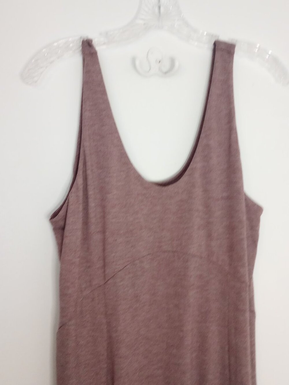 Halara U Neck Flowy Maxi Casual Tank Dress in Tea Brown NWOT - Picture 4 of 7